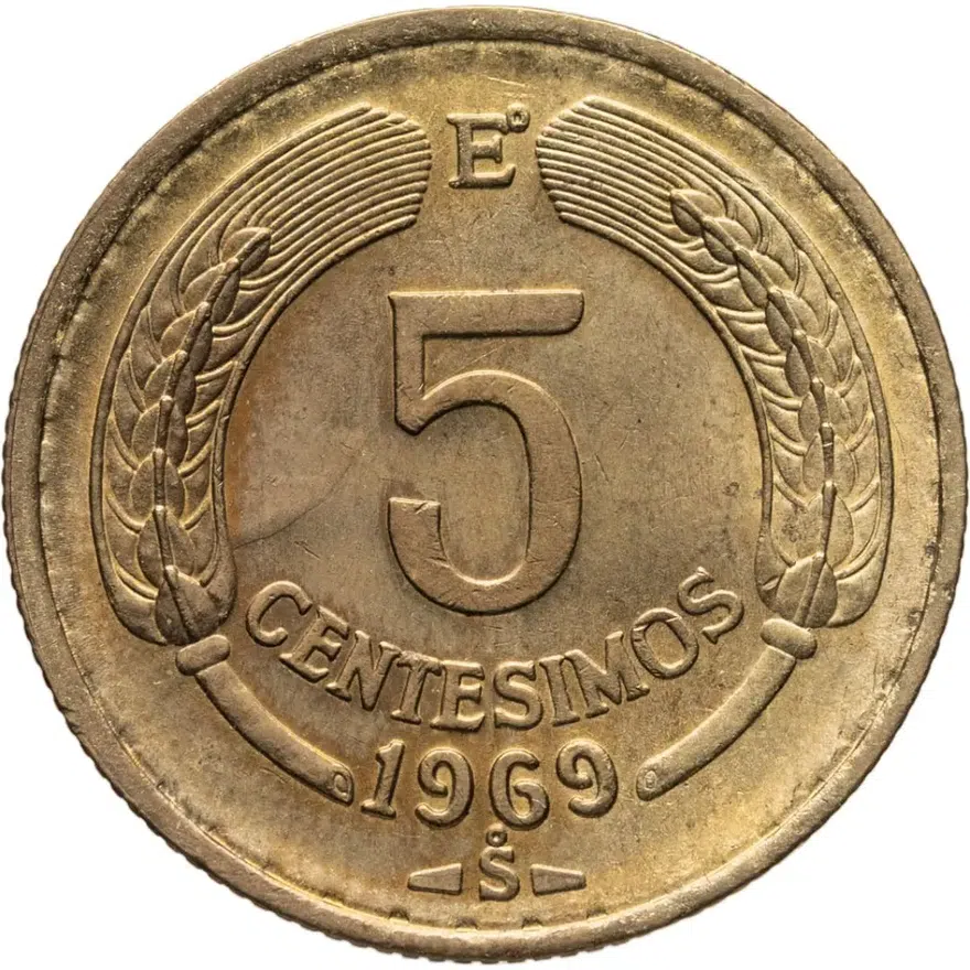 Чили 5 сентесимо (centesimos) 1969