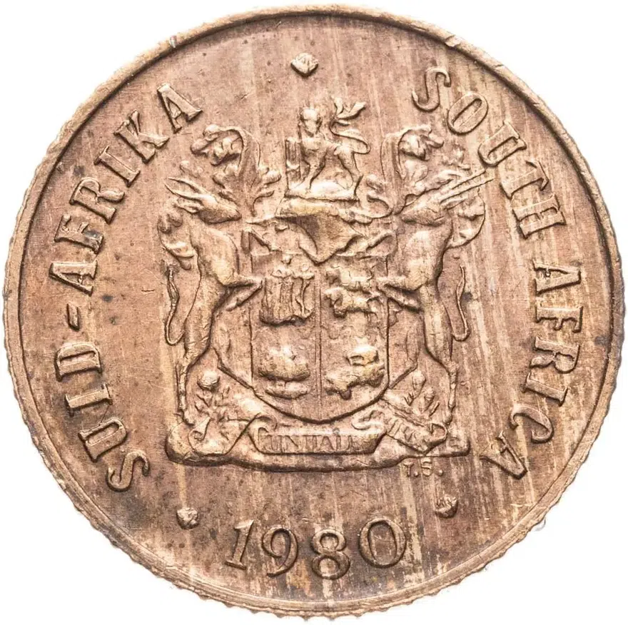 ЮАР 1 цент (cent) 1980, реверс