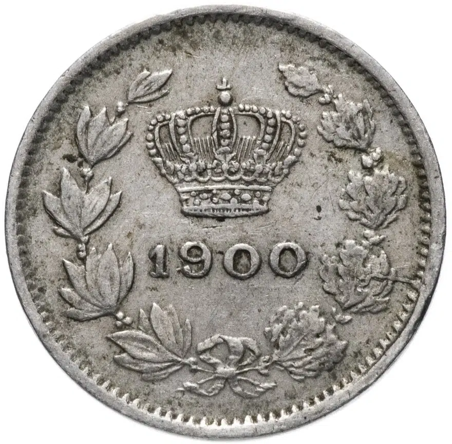Румыния 5 бань 1900, аверс