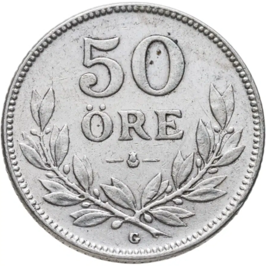 Швеция 50 эре (ore) 1939