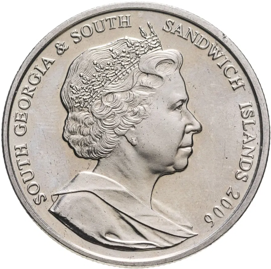 Южная Георгия и Южные Сэндвичевы острова 2 фунта (pounds) 2006  Морской слон, реверс
