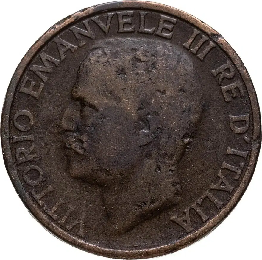 Италия 10 чентезимо (centesimi) 1935, аверс