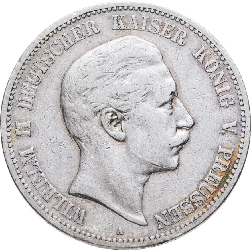 Германия (Империя) 5 марок (mark) 1893 A Пруссия