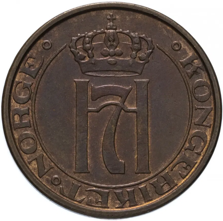Норвегия 5 эре (ore) 1941, реверс