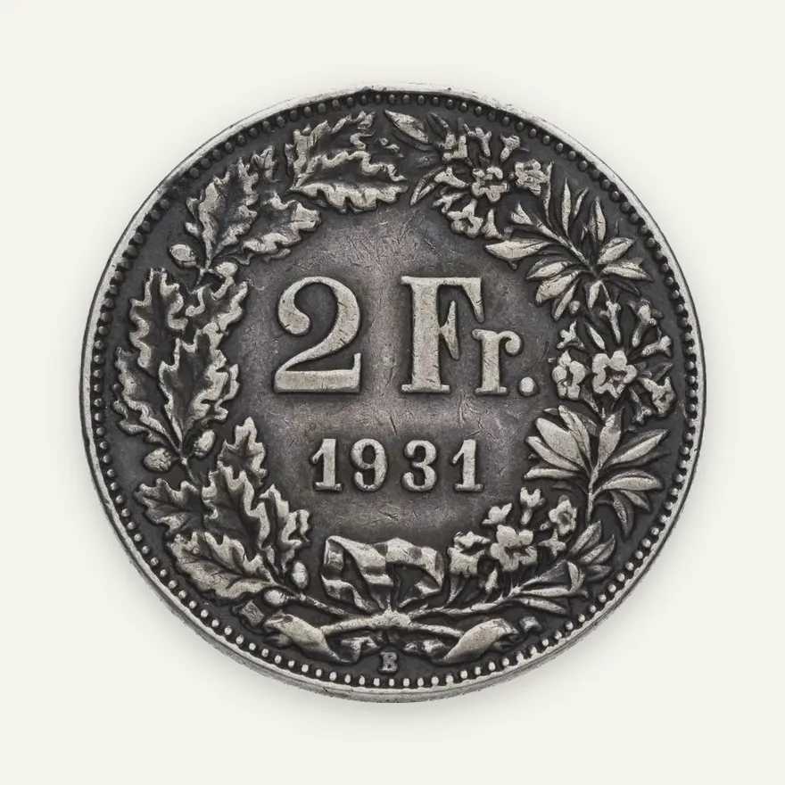 Швейцария 2 франка 1931