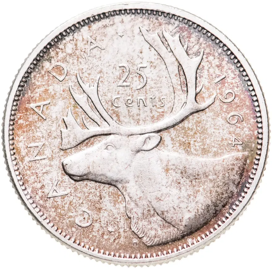 Канада 10 центов (cents) 1964, реверс