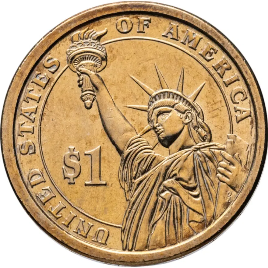 США 1 доллар (dollar) 2013 D Президент США - Уильям Говард Тафт (1909–1913) знак монетного двора: "D" - Денвер, реверс