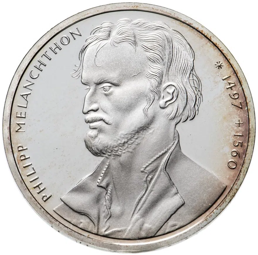 Германия (ФРГ) 10 марок 1997 А  "500 лет со дня рождения Филиппа Меланхтона"