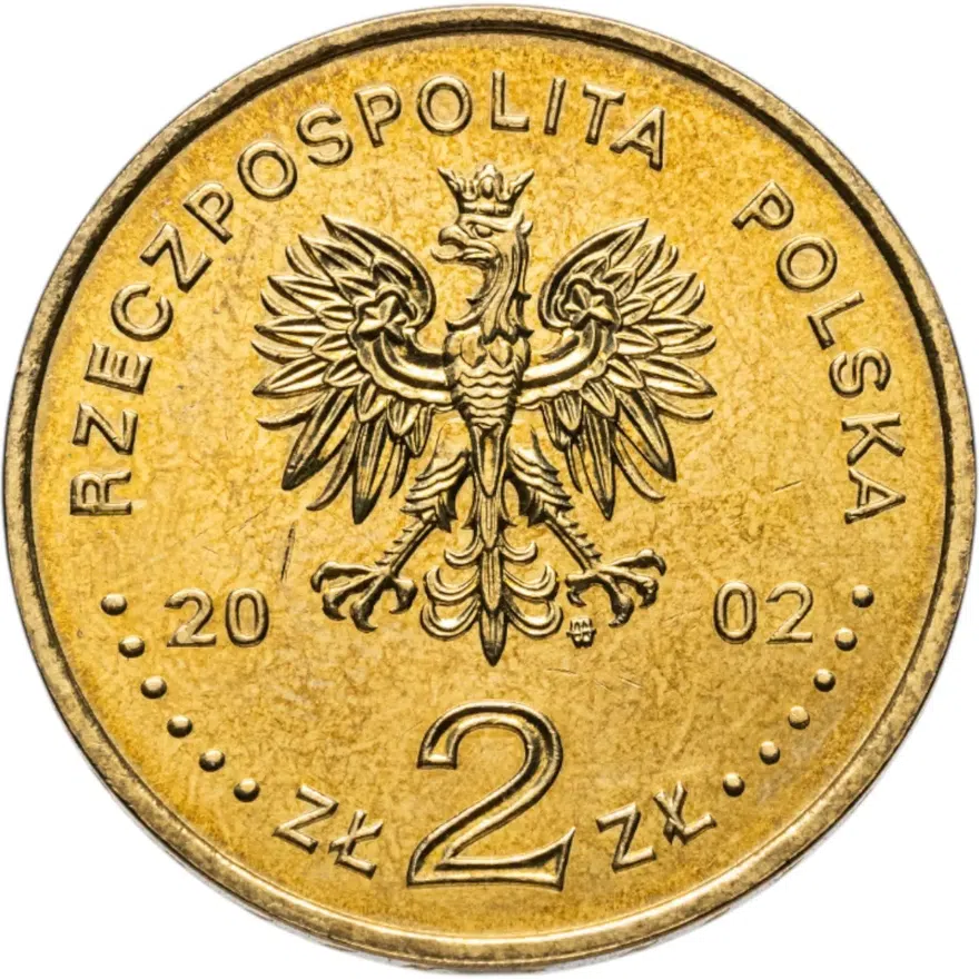 Польша 2 злотых 2002 "Памятники Польши - Замок Мариенбург", реверс