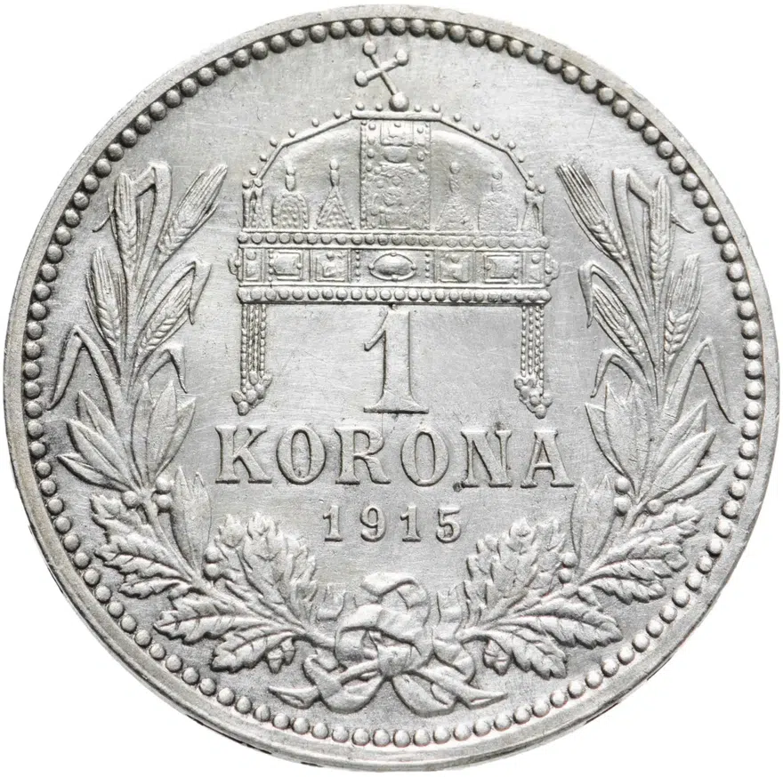 Венгрия 1 крона (korona) 1915, реверс