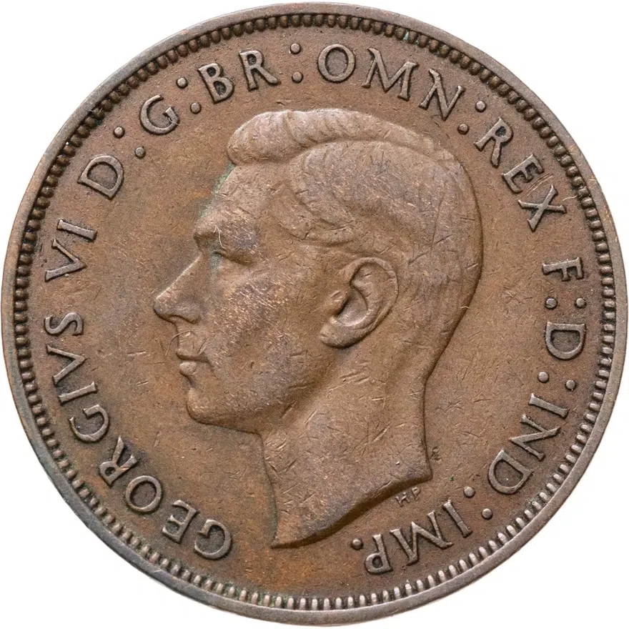 Великобритания 1 пенни (penny) 1946, реверс