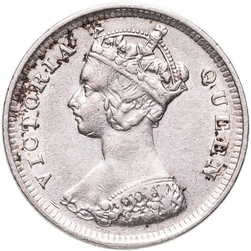Гонконг 10 центов (cents) 1894, реверс