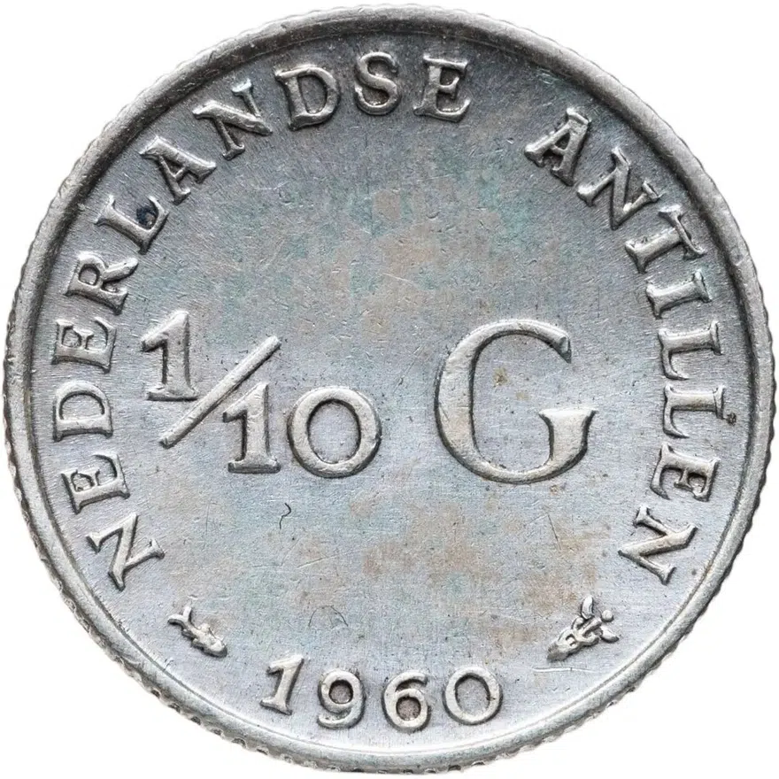 Нидерландские Антильские острова 1/10 гульдена (gulden) 1960