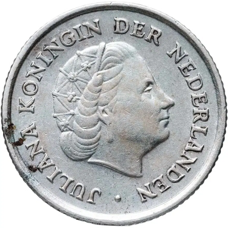 Нидерландские Антильские острова 1/10 гульдена (gulden) 1960, реверс