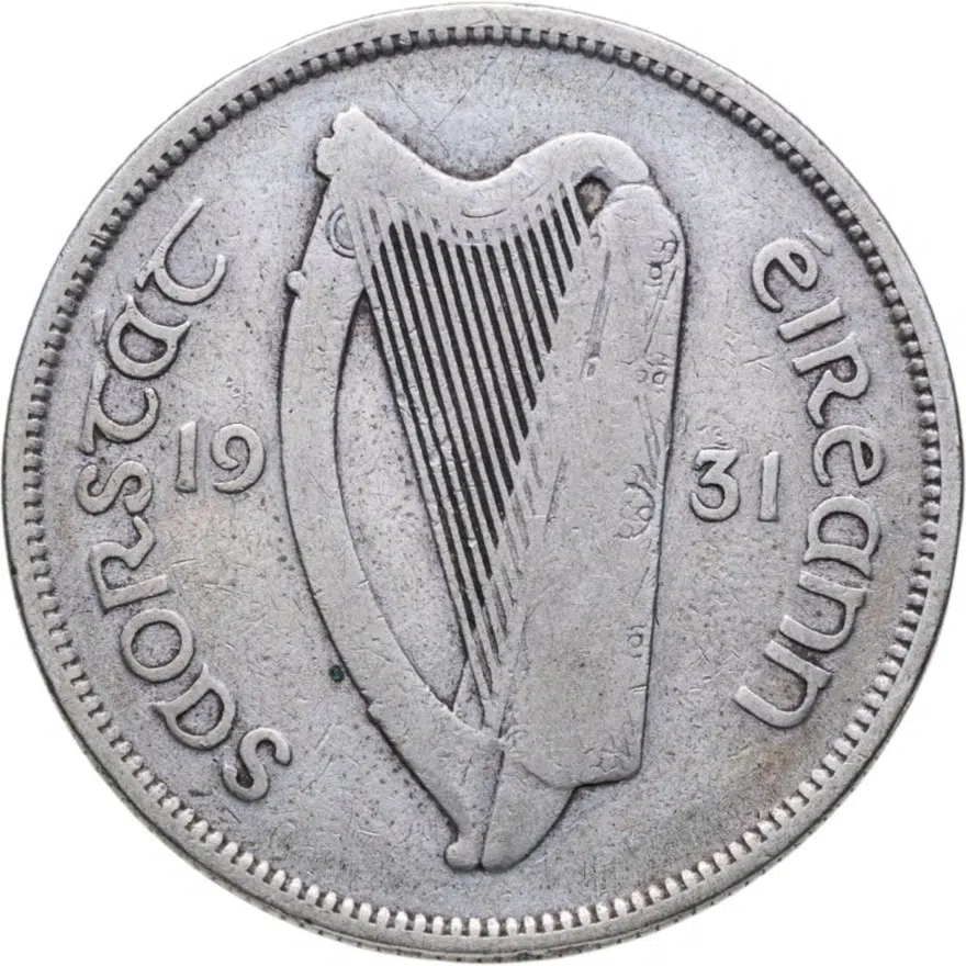 Ирландия 2 шиллинга (флорин, shillings) 1931