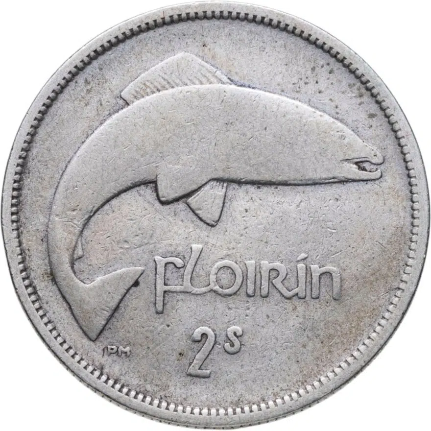 Ирландия 2 шиллинга (флорин, shillings) 1931, реверс