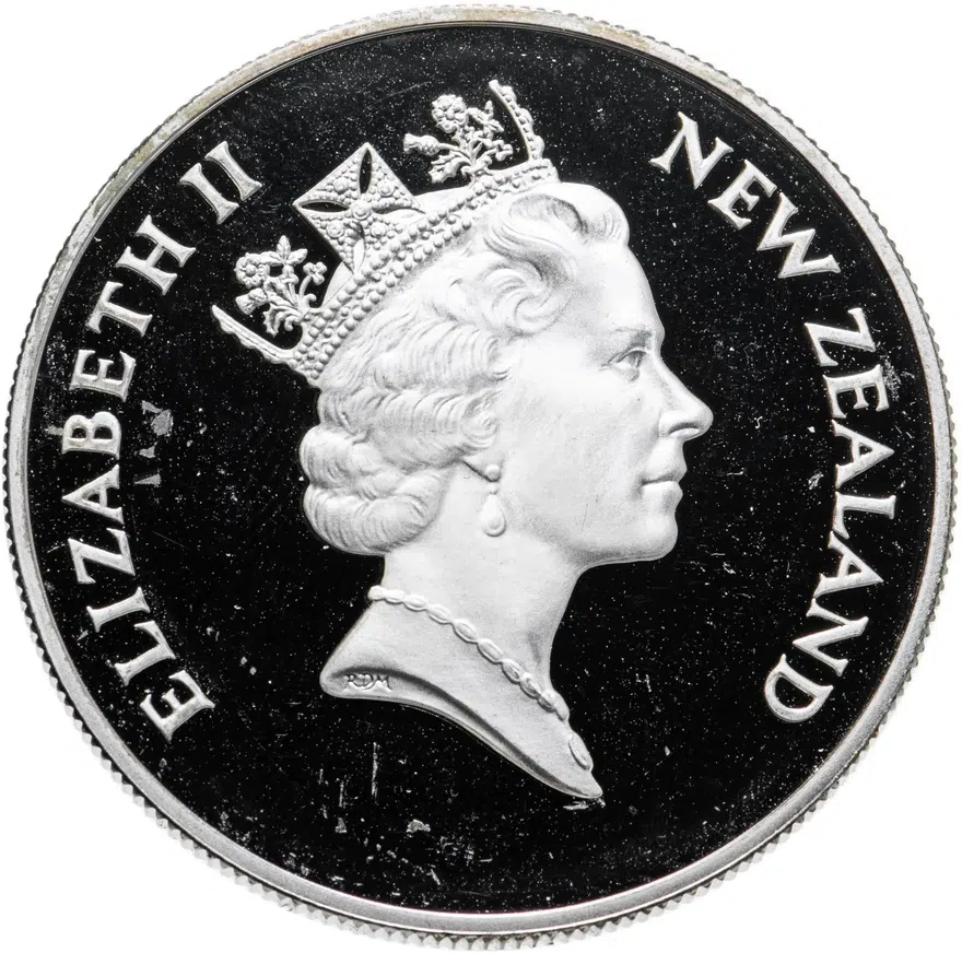 Новая Зеландия 5 долларов (dollars) 1997  Тико, реверс