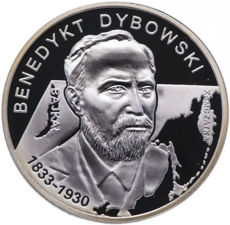 Польша 10 злотых (zlotych) 2010 "Польские путешественники - Бенедикт Дыбовский (1833-1930)"