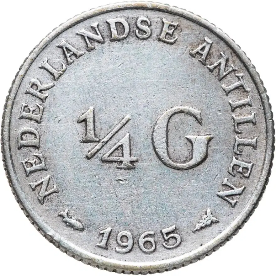 Нидерландские Антильские острова 1/4 гульдена (gulden) 1965