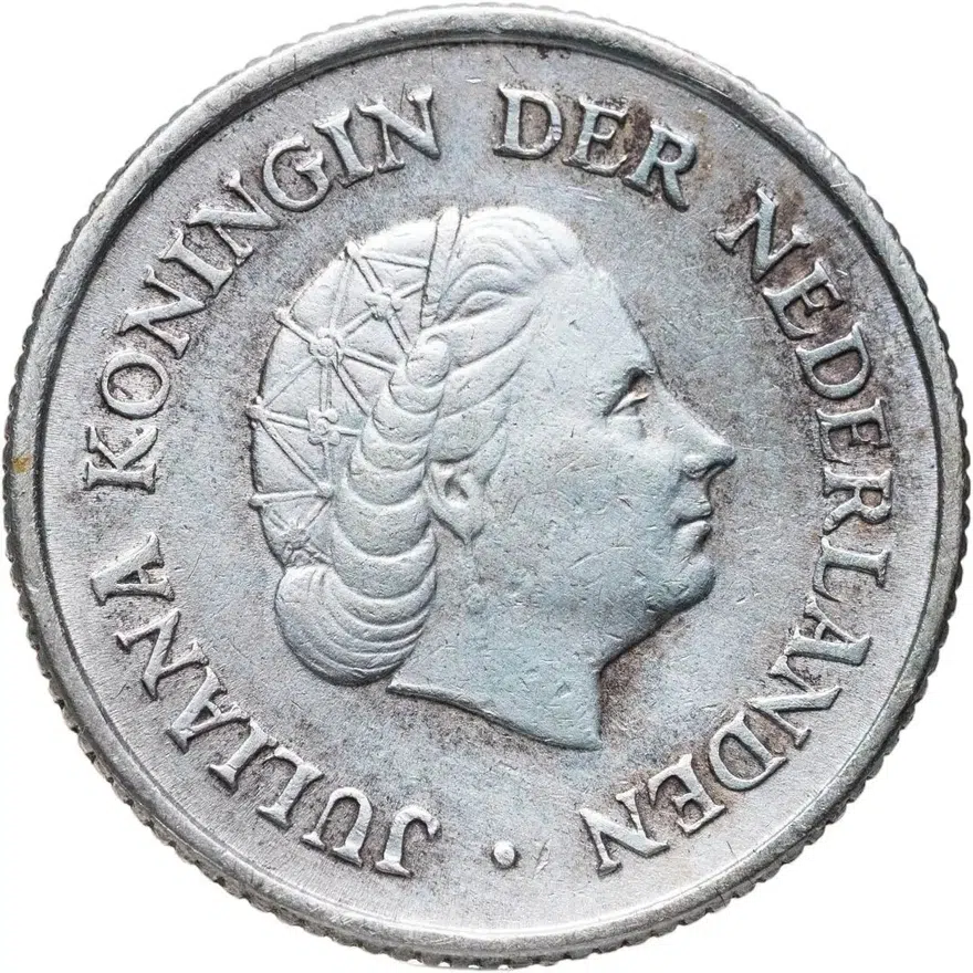 Нидерландские Антильские острова 1/4 гульдена (gulden) 1965, реверс