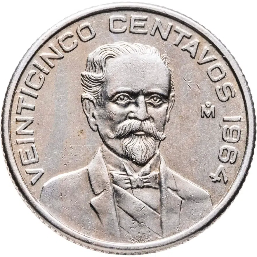Мексика 25 сентаво (centavos) 1964