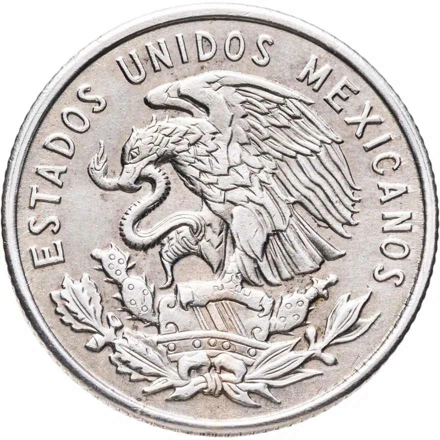 Мексика 25 сентаво (centavos) 1964, реверс