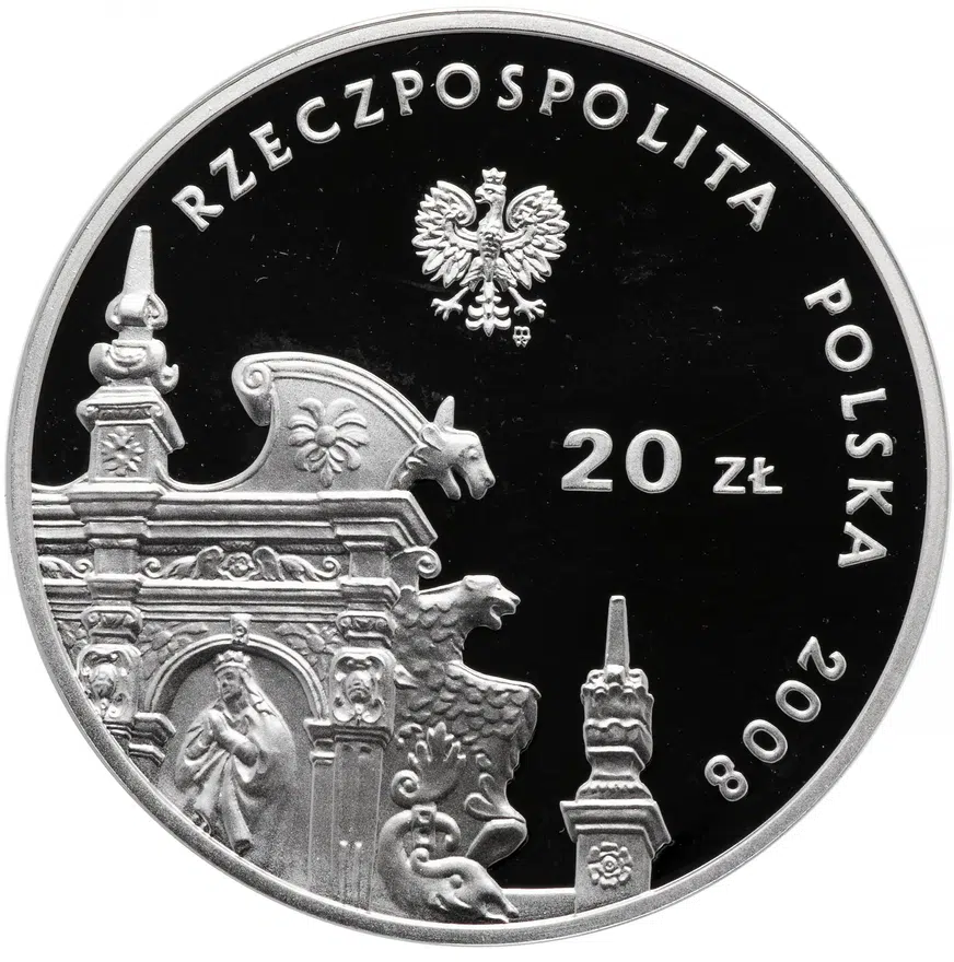 Польша 20 злотых (zlotych) 2008 "Памятники Польши - Казимеж-Дольны"