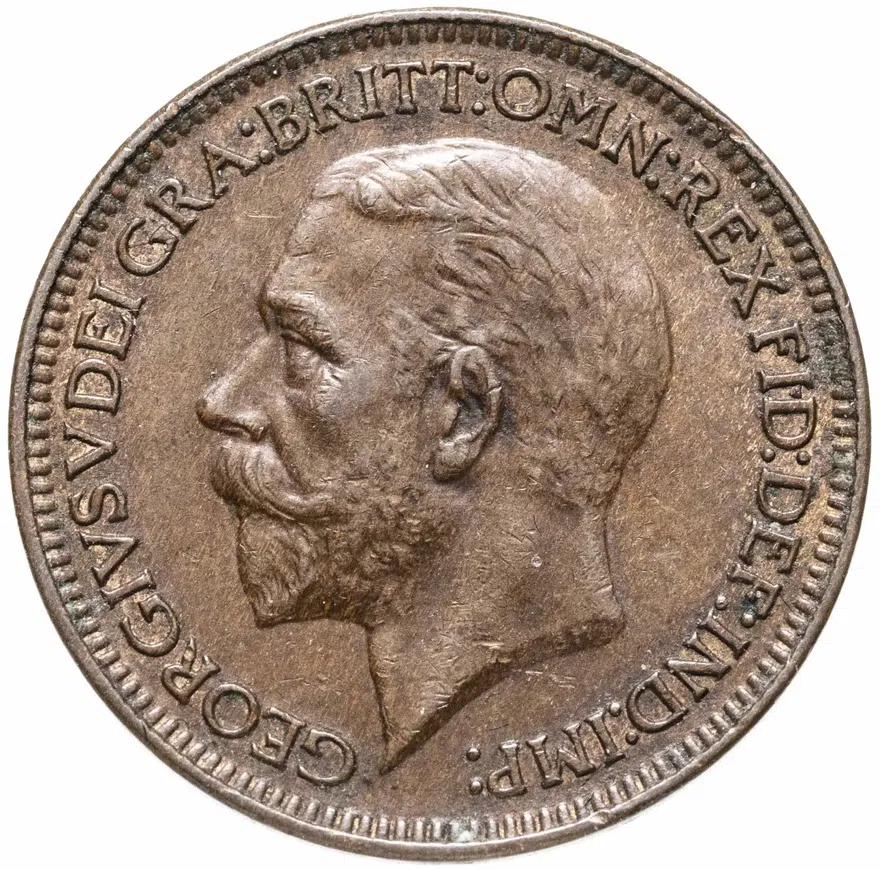 Великобритания 1 фартинг (farthing) 1926, аверс