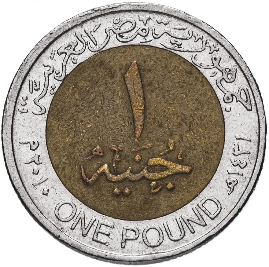 Египет 1 фунт (pound) 2007-2011, аверс