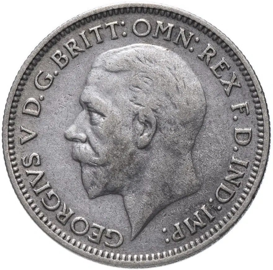 Великобритания 6 пенсов (pence) 1931, аверс