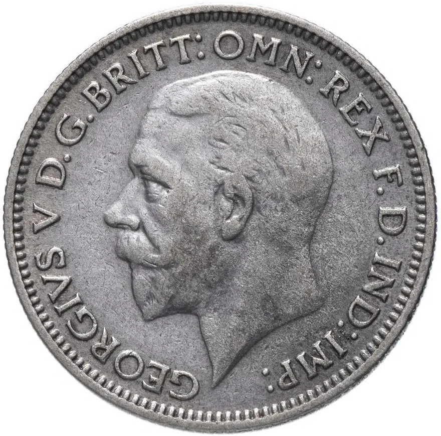 Великобритания 6 пенсов (pence) 1931, реверс