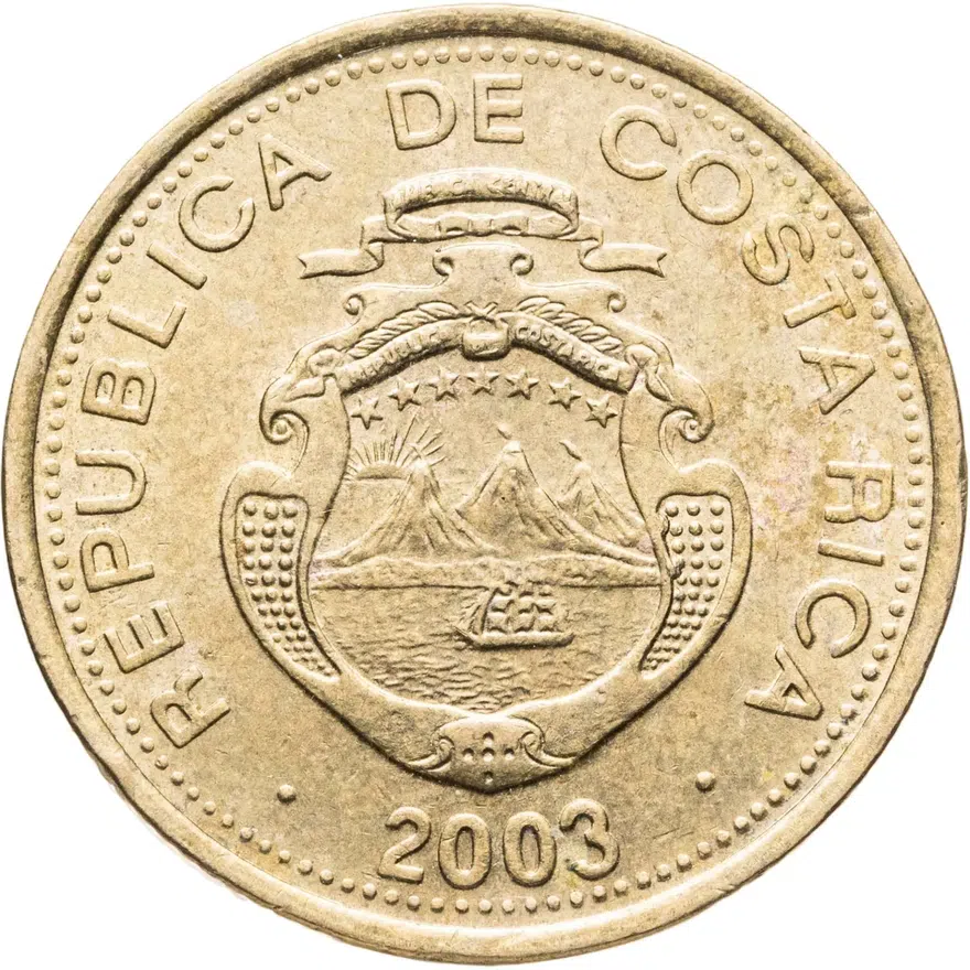 Коста-Рика 25 колонов (colones) 2003, реверс