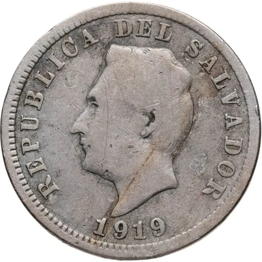 Сальвадор 5 сентаво (centavos) 1919