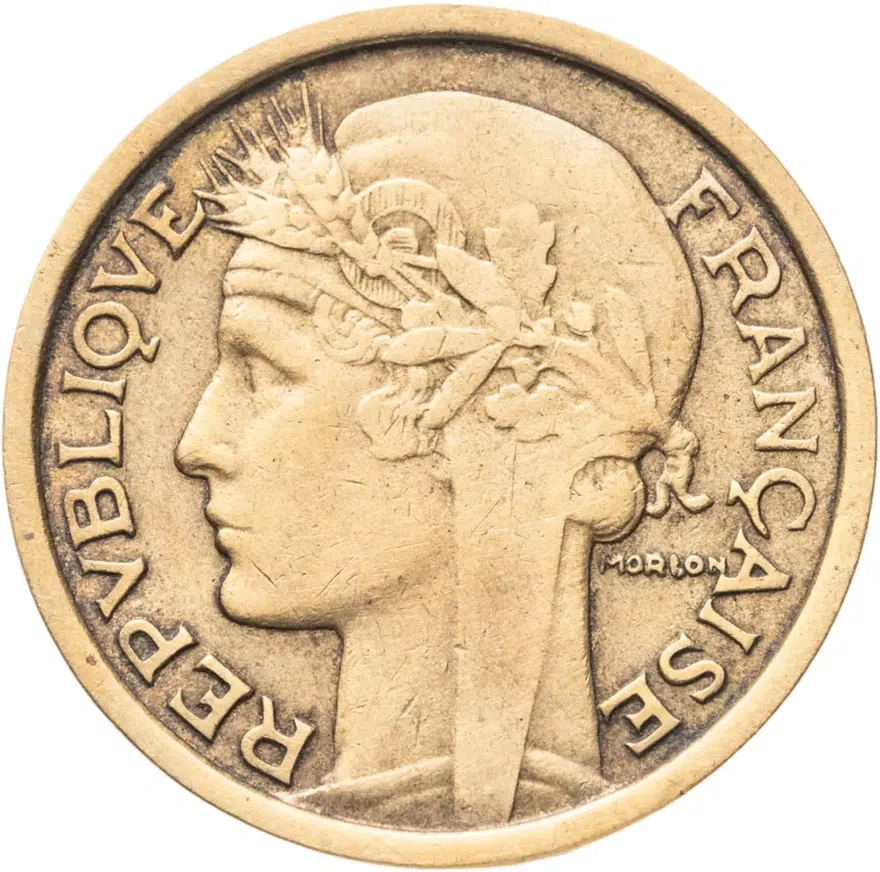 Франция 1 франк (franc) 1932, реверс