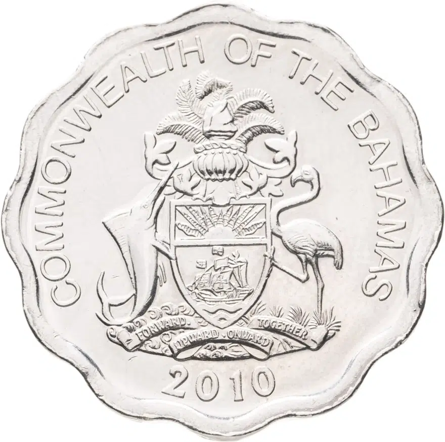 Багамы 10 центов (cents) 2010, реверс