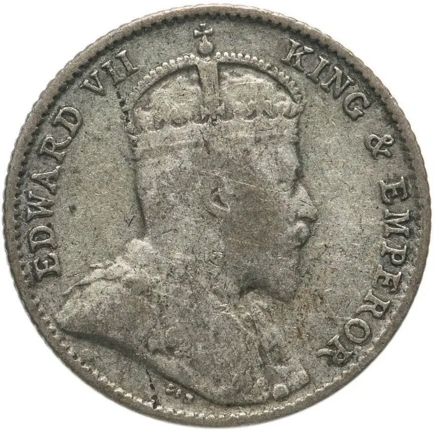 Стрейтс Сетлментс 5 центов (cents) 1910, реверс