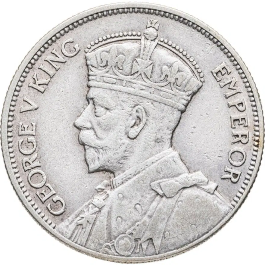 Новая Зеландия 1 флорин (florin) 1935, реверс
