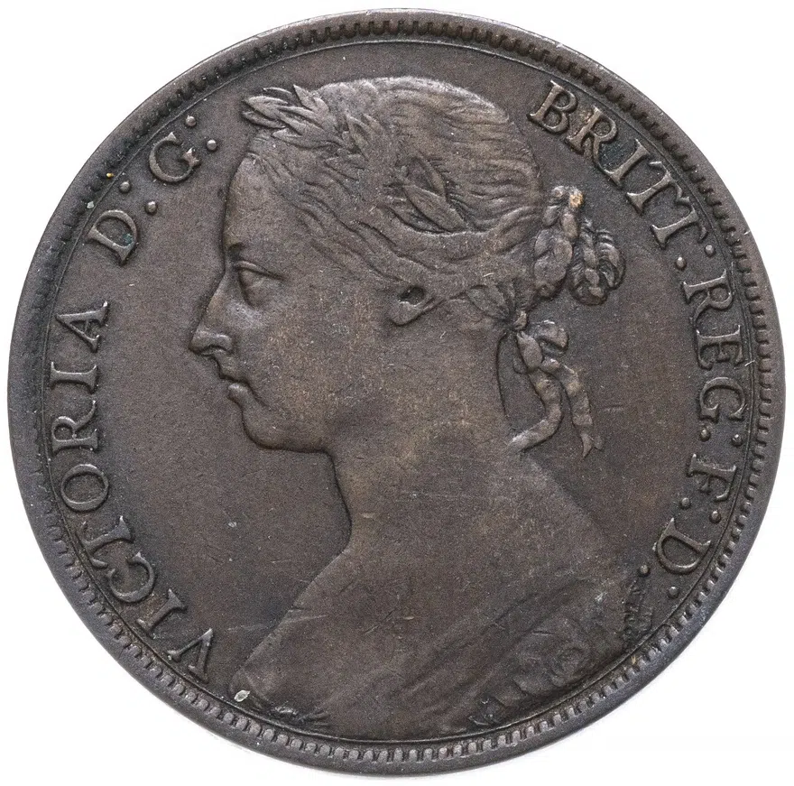 Великобритания 1 пенни (penny) 1889, реверс