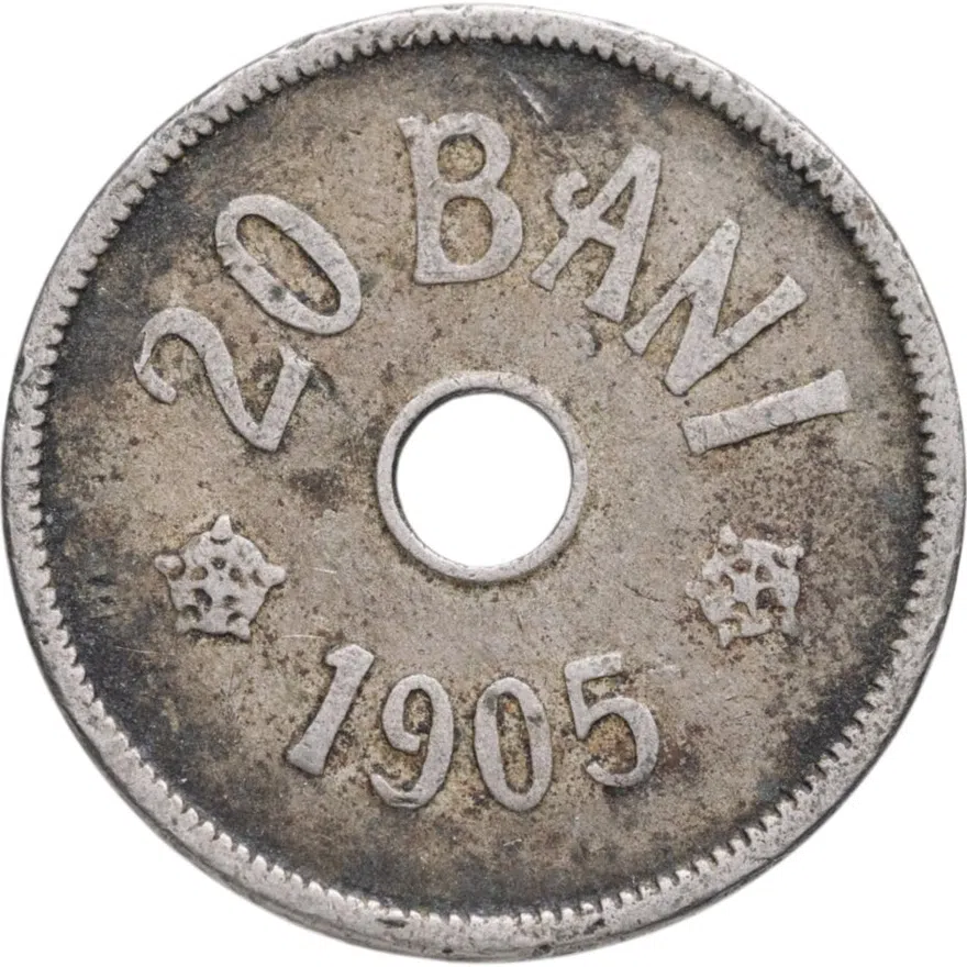 Румыния 20 банов (bani) 1905, аверс