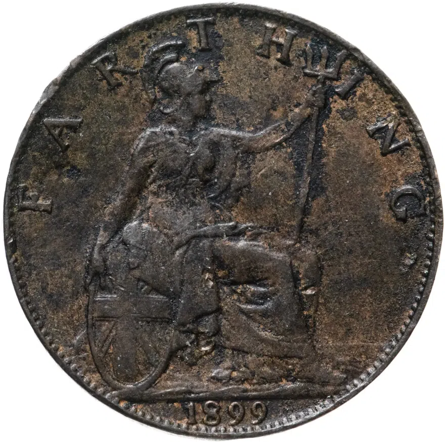 Великобритания 1 фартинг (farthing) 1899, реверс