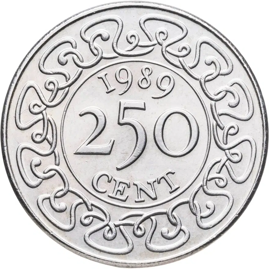 Суринам 250 центов (cents) 1989