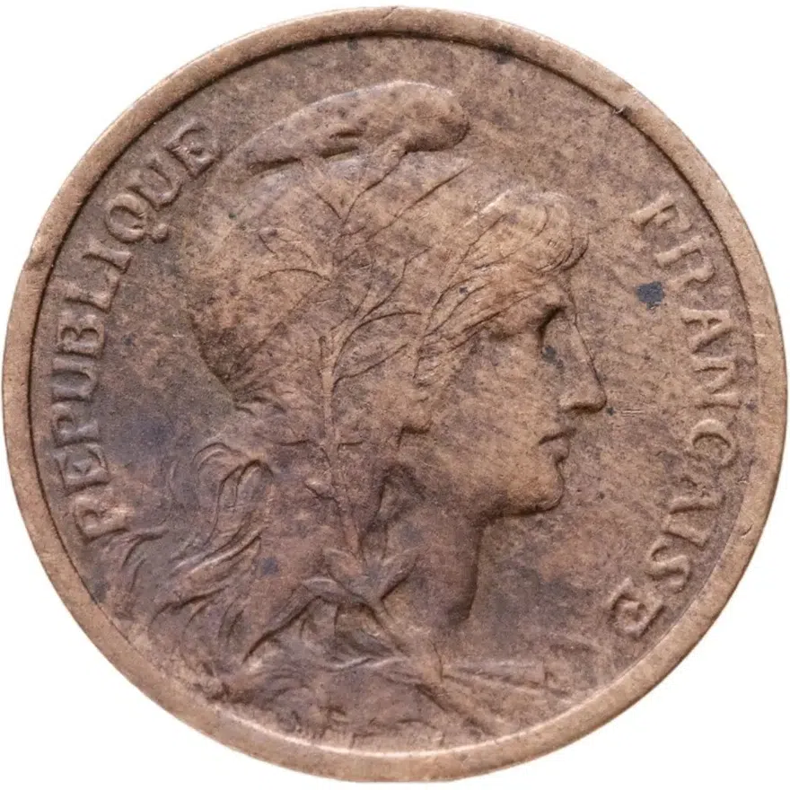 Франция 1 сантим (centime) 1903, реверс