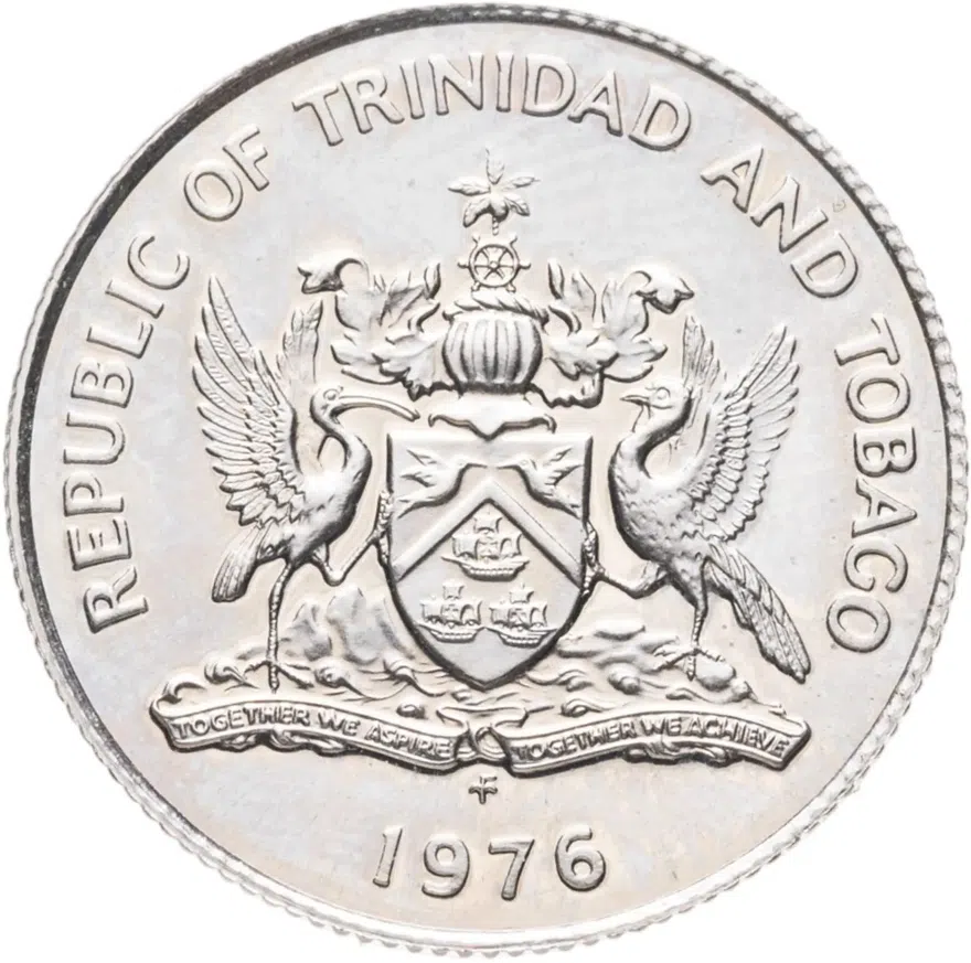 Тринидад и Тобаго 10 центов (cents) 1976, реверс
