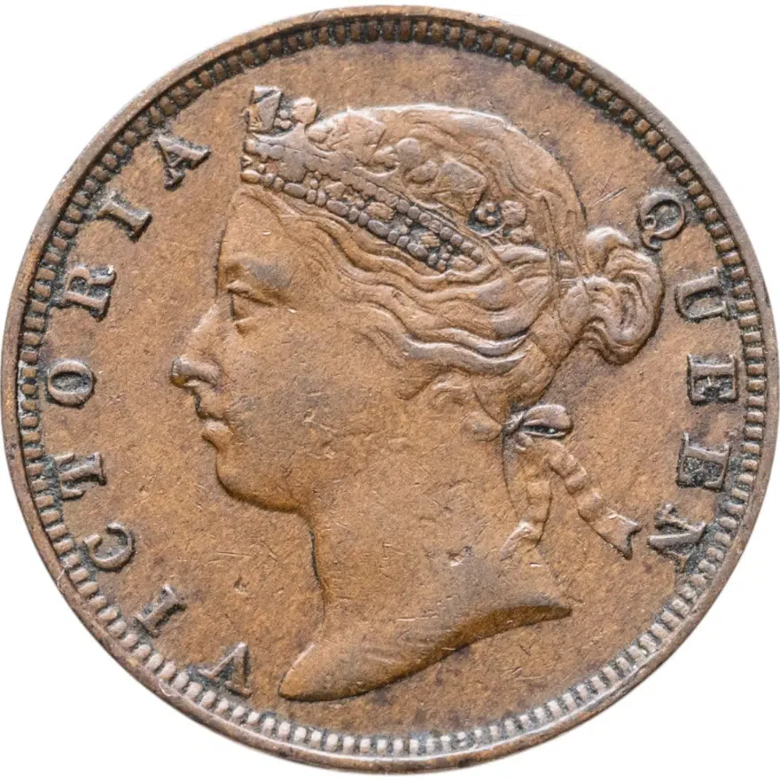 Маврикий 2 цента (cents) 1888, реверс