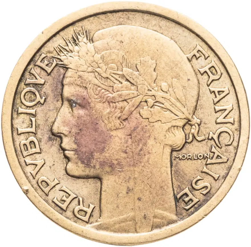 Франция 1 франк (franc) 1940, реверс