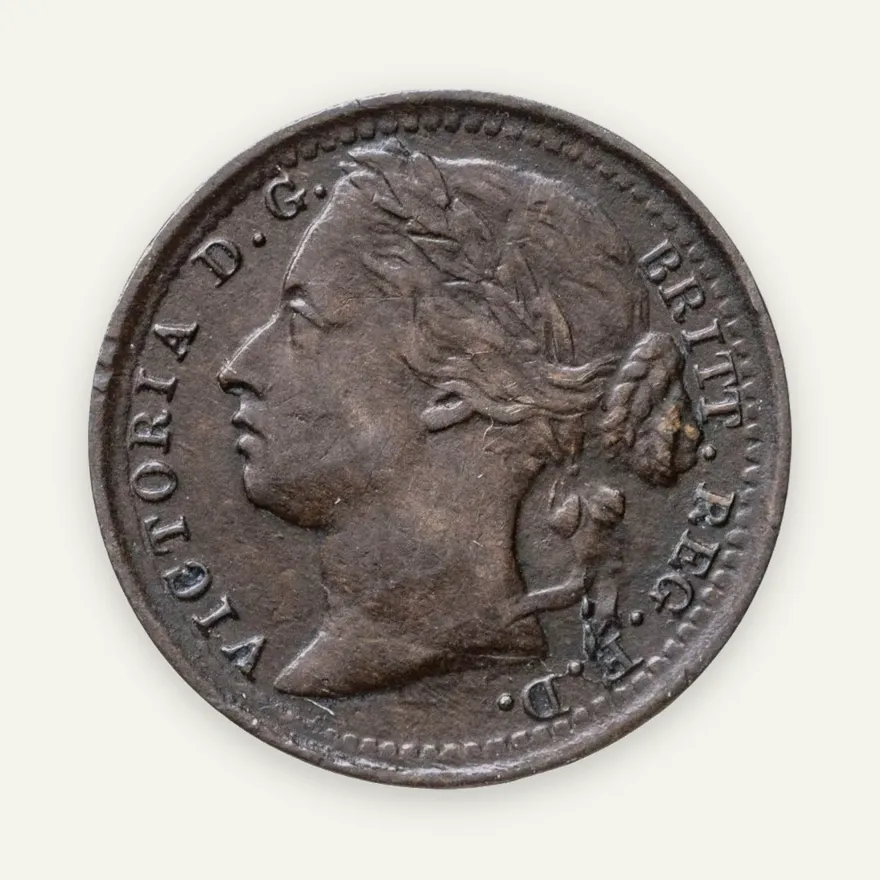 Великобритания 1/3 фартинга 1878, реверс