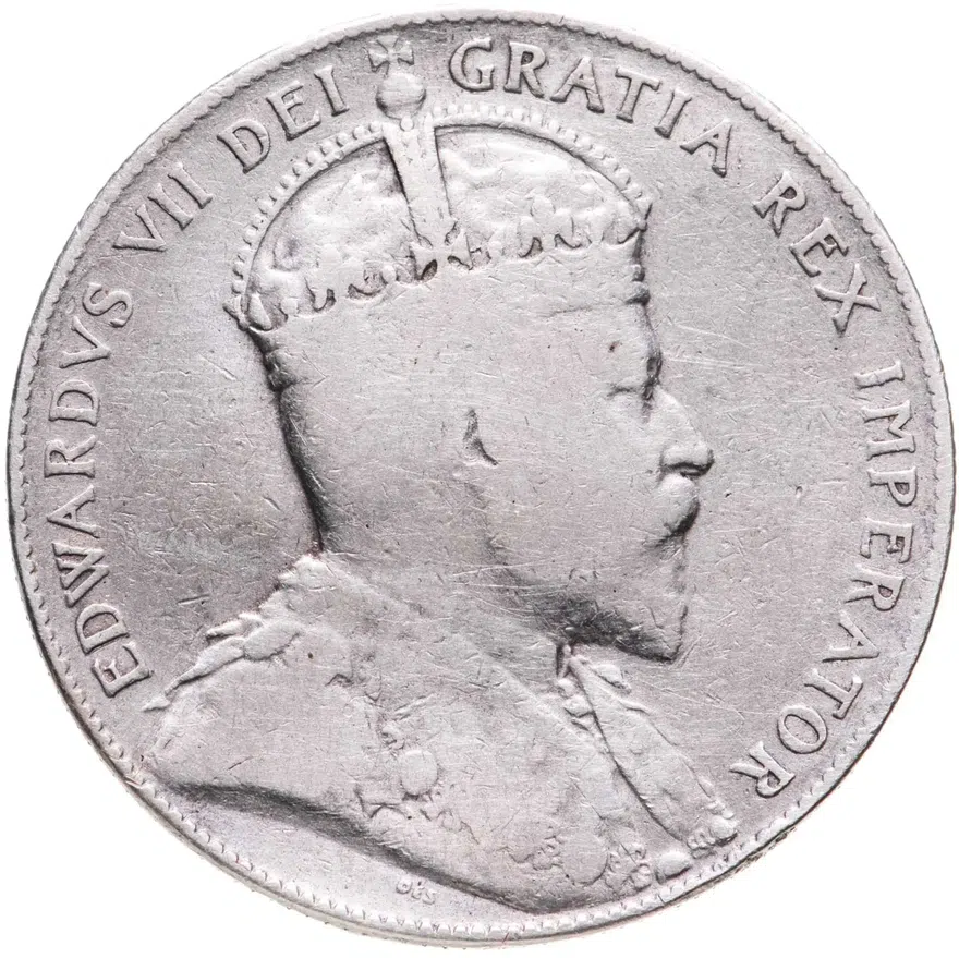 Ньюфаундленд 50 центов (cents) 1909, реверс