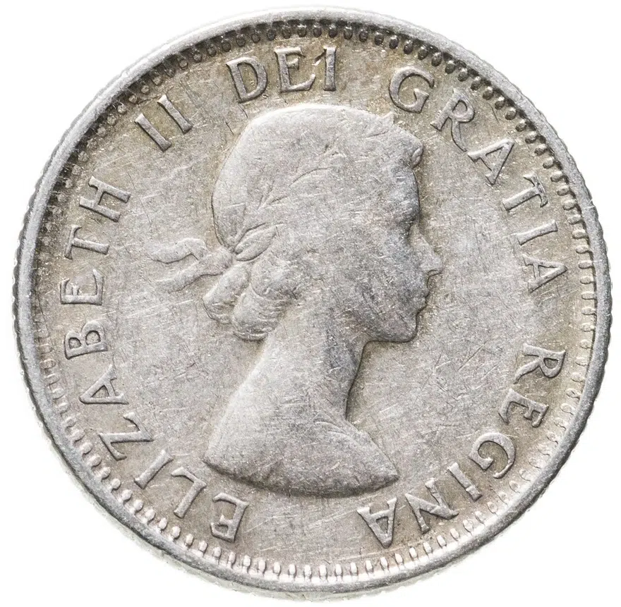 Канада 10 центов (cents) 1953, реверс