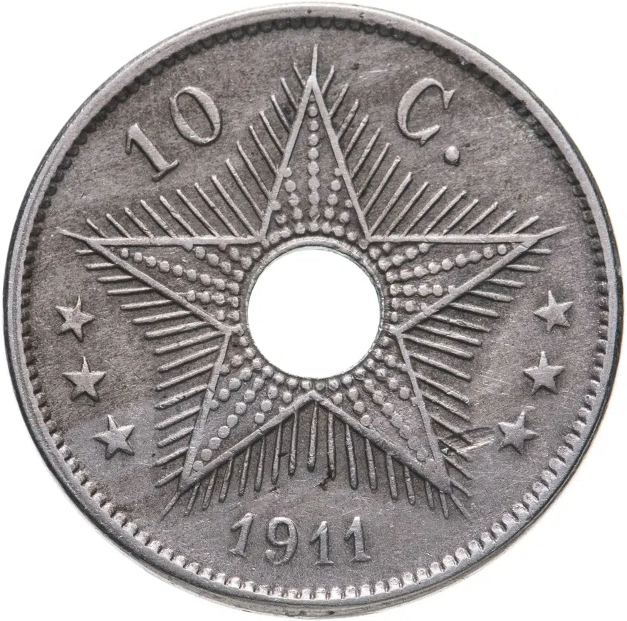 Бельгийское Конго 10 сантимов 1911