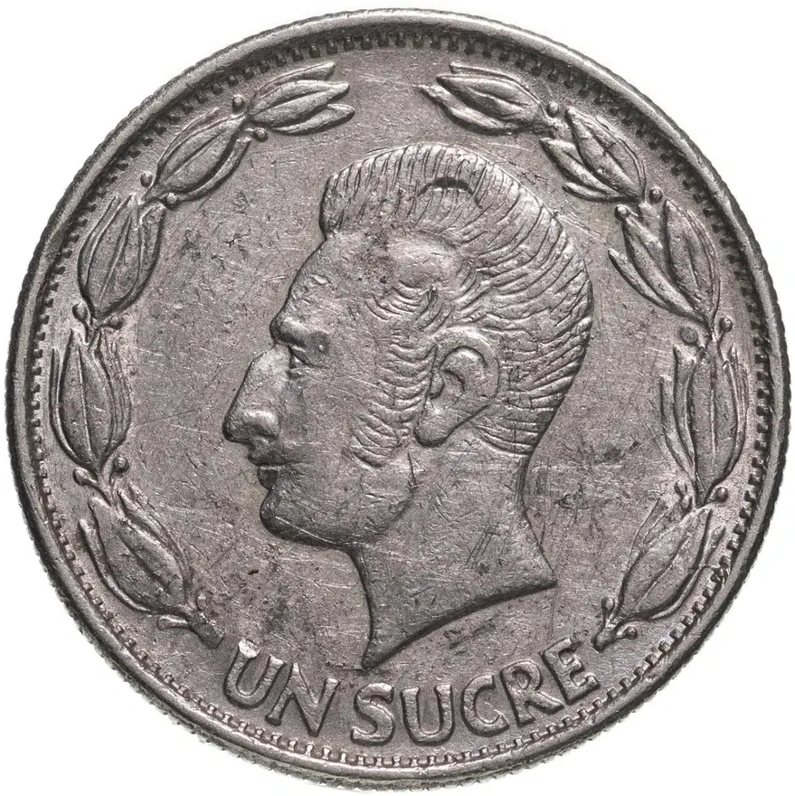 Эквадор 1 сукре (sucre) 1980, аверс